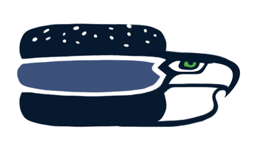 Seattle Seahawks Fat Logo fabric transfer